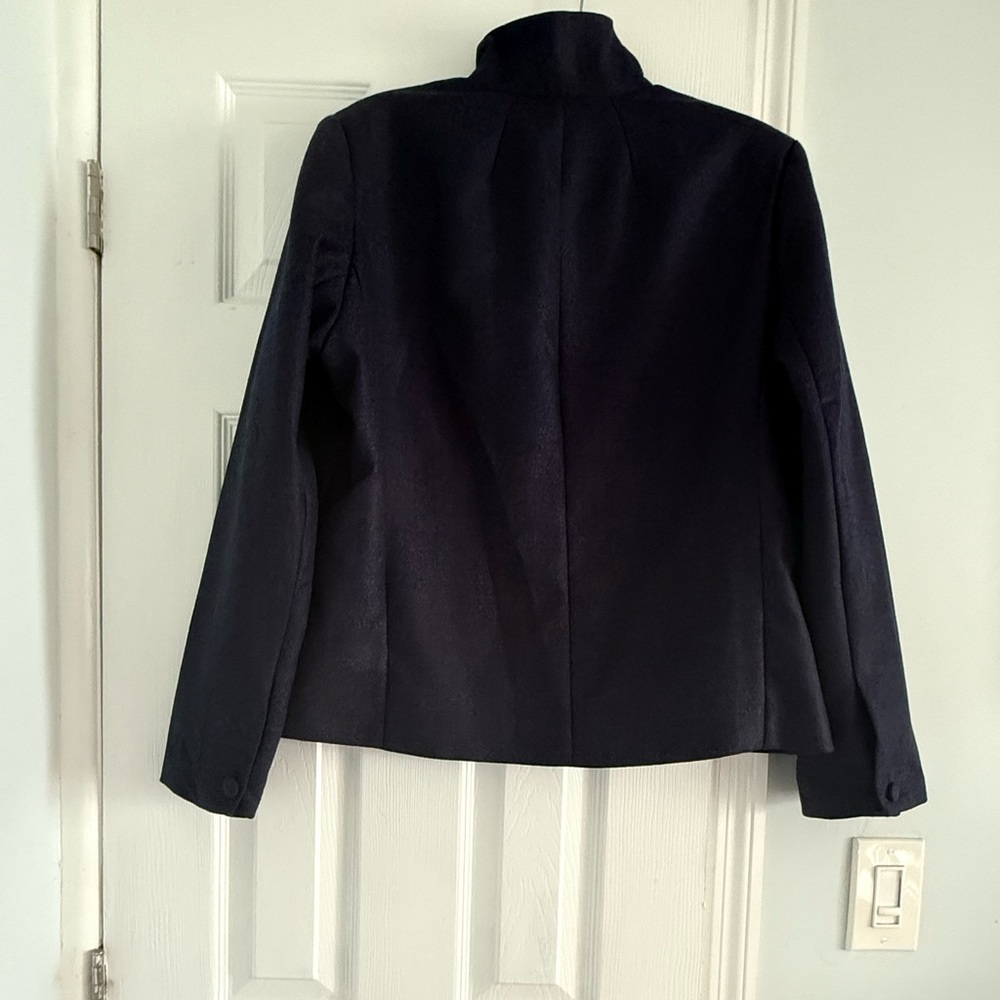 Teresa Crowninshield Midnight Blue Blazer with Violet Interior - Picture 8 of 13